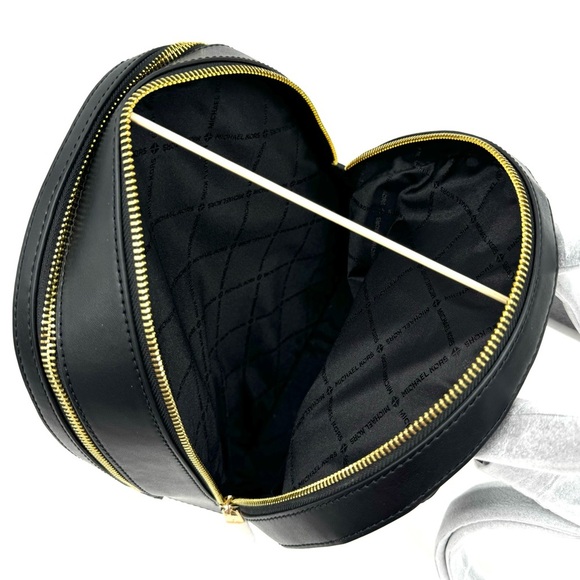 Michael Kors Medium Jaycee Backpack Black/Gold - Picture 9 of 12